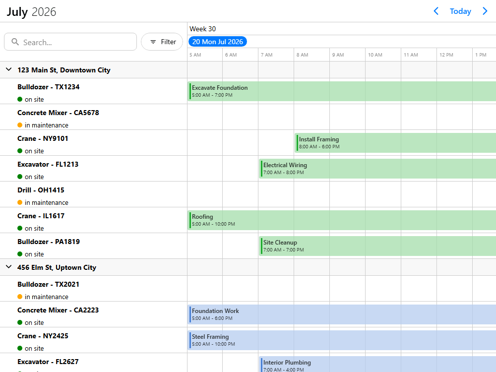Resource filtering & search
